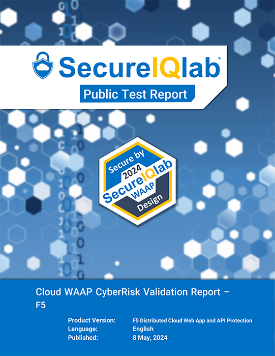 Cloud Web Application Firewall (WAF) CyberRisk Validation Report cover